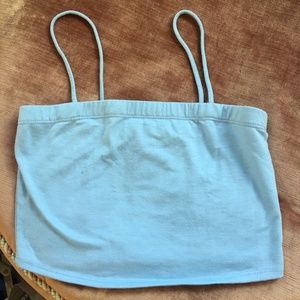 Pacsun Basics Baby blue Crop top